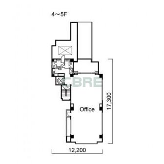 4階〜5階 平面図