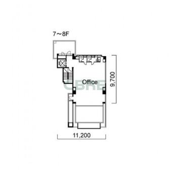 7階〜8階 平面図