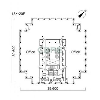18階〜20階 平面図