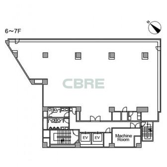 6階〜7階 平面図