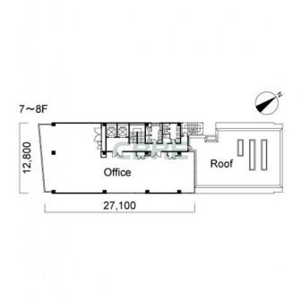 7階〜8階 平面図