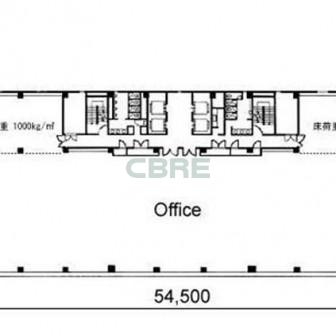 3階〜8階 平面図
