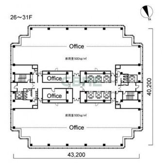 26階〜31階 平面図