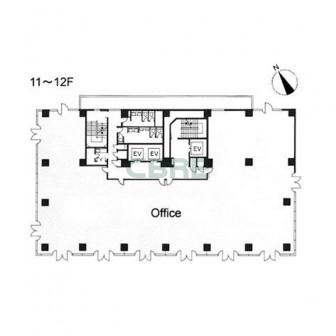 11階〜12階 平面図