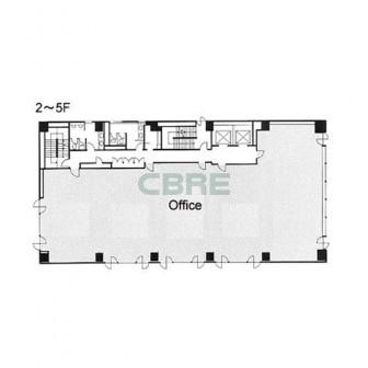 2階〜5階 平面図