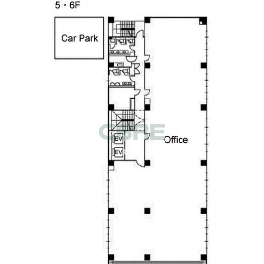 5階〜6階 平面図