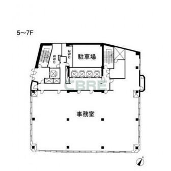 5階〜7階 平面図