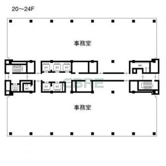 20階〜24階 平面図