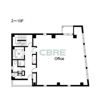2階〜10階 平面図