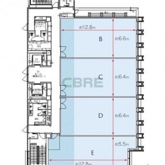 3階〜6階 平面図